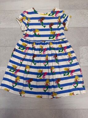 NWOT Mini Boden striped mermaid dress